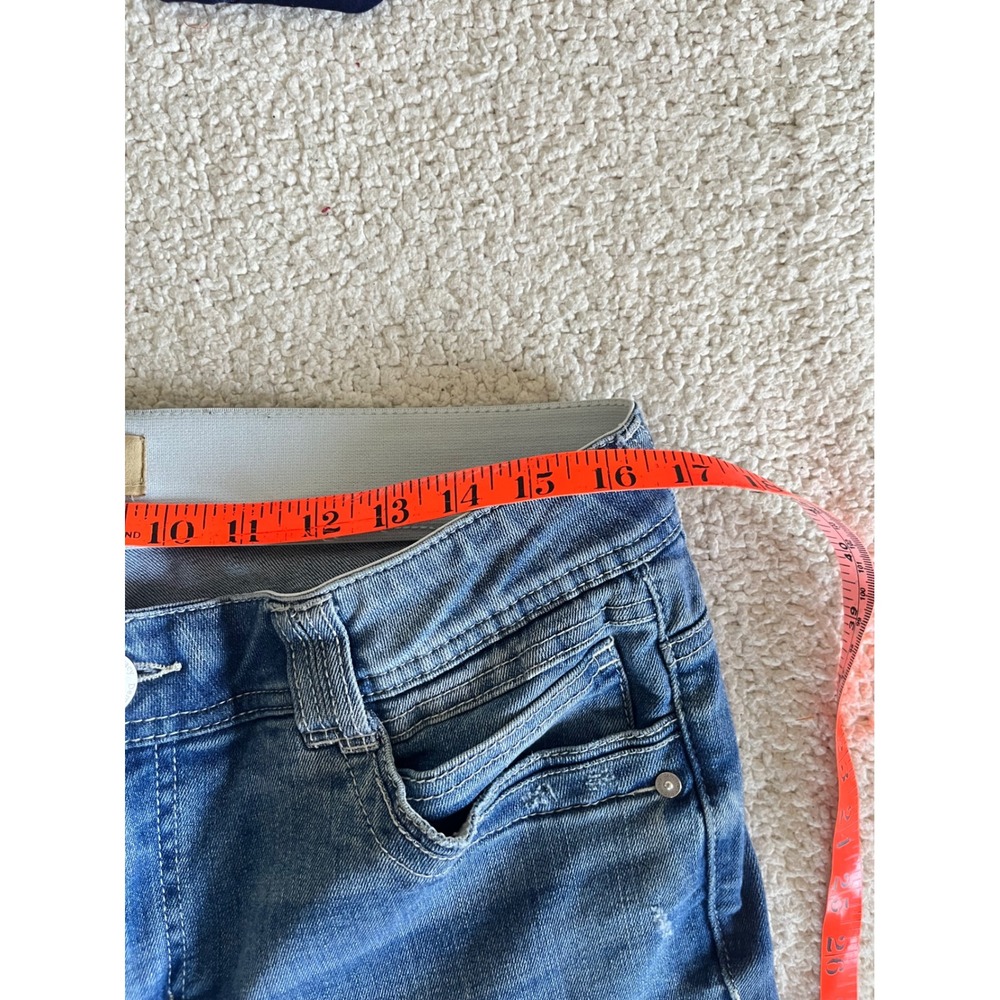 Democracy Ab Solution Skinny Jeans Womens 12 Medium Wash Distressed Ankle Denim - Picture 6 of 11